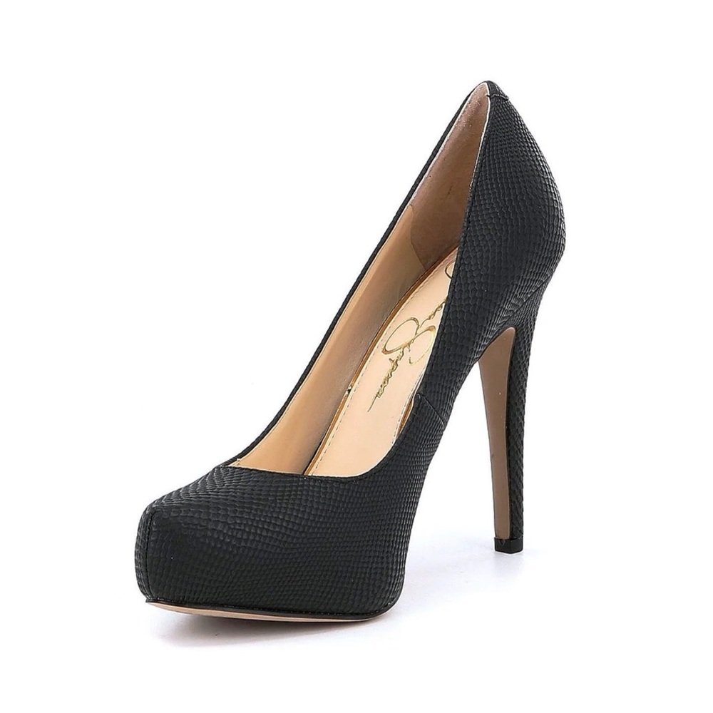 Jessica Simpson Parisah Snake Embossed Platform Pumps